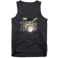 Abstract Art Drums Musician Music Band Throne Noose Tank Top