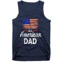 All American Dad July 4th America Flag Patriot Usa Tank Top