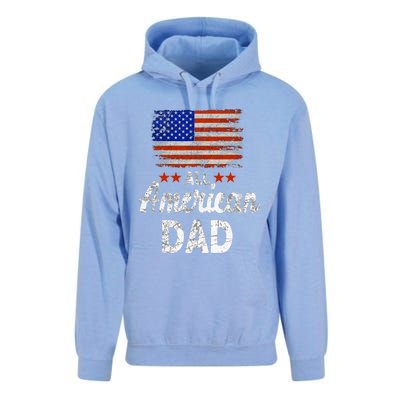 All American Dad July 4th America Flag Patriot Usa Unisex Surf Hoodie