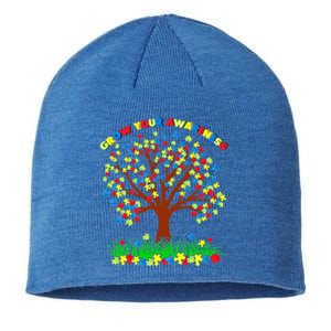 Autism Awareness Day Puzzle Tree Support Autistic Needs Gift Sustainable Beanie