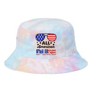 All American Dude 4th Of July Patriotic Sunglasses Tie Dye Newport Bucket Hat