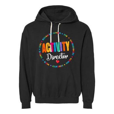 Awesome Activity Director Rock Activity Professionals Week Garment-Dyed Fleece Hoodie