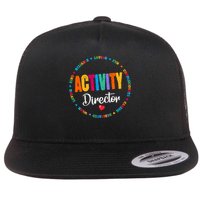 Awesome Activity Director Rock Activity Professionals Week Flat Bill Trucker Hat