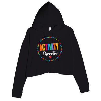 Awesome Activity Director Rock Activity Professionals Week Crop Fleece Hoodie