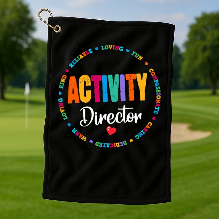 Awesome Activity Director Rock Activity Professionals Week Golf Towel