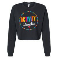 Awesome Activity Director Rock Activity Professionals Week Cropped Pullover Crew