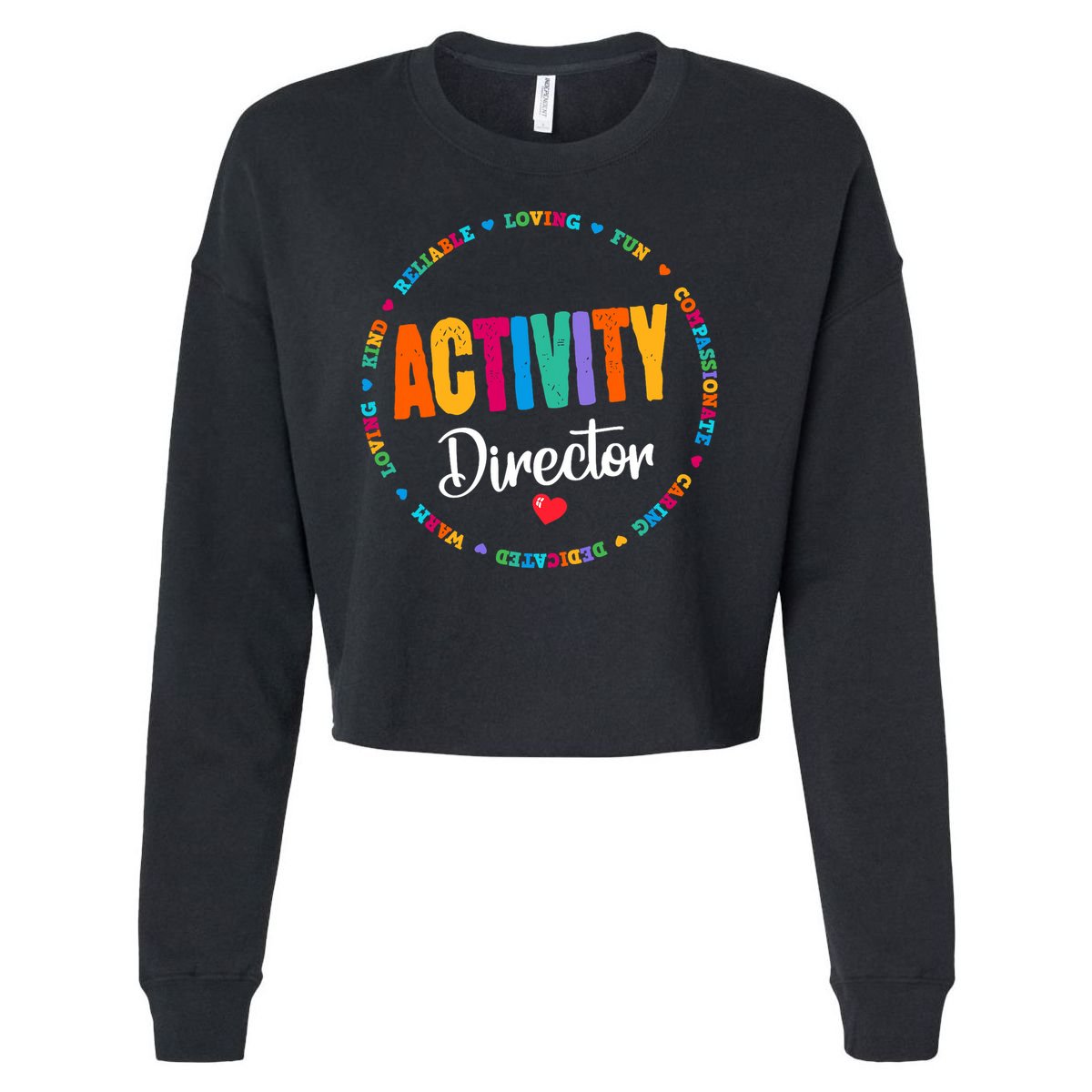 Awesome Activity Director Rock Activity Professionals Week Cropped Pullover Crew