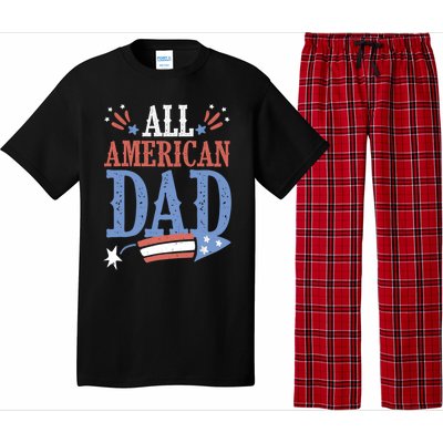 All American Dad 4th Of July Firecracker Independence Day Gift Pajama Set