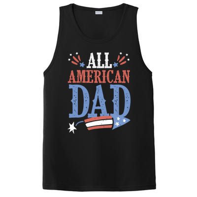 All American Dad 4th Of July Firecracker Independence Day Gift PosiCharge Competitor Tank