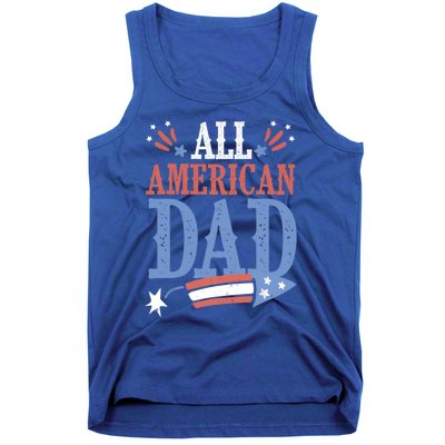 All American Dad 4th Of July Firecracker Independence Day Gift Tank Top