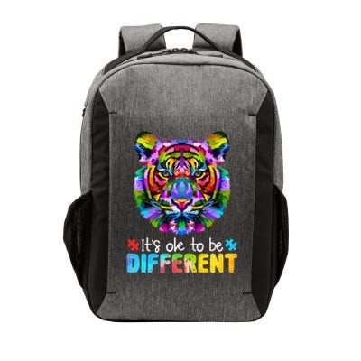 Autism Awareness Day It's OK to be different Colorful Tiger Vector Backpack