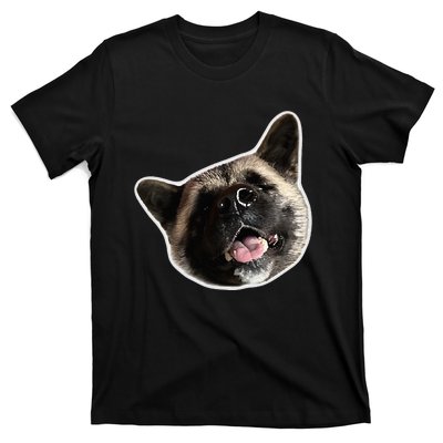 American Akita Dog Lover Design Akita Inu Head Tilt T-Shirt