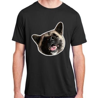 American Akita Dog Lover Design Akita Inu Head Tilt Adult ChromaSoft Performance T-Shirt