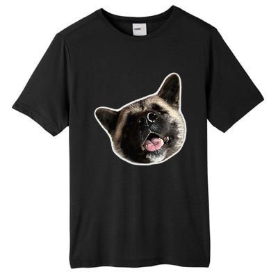 American Akita Dog Lover Design Akita Inu Head Tilt Tall Fusion ChromaSoft Performance T-Shirt