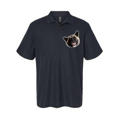 American Akita Dog Lover Design Akita Inu Head Tilt Softstyle Adult Sport Polo