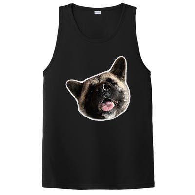 American Akita Dog Lover Design Akita Inu Head Tilt PosiCharge Competitor Tank