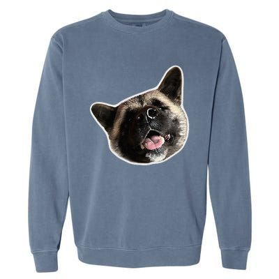 American Akita Dog Lover Design Akita Inu Head Tilt Garment-Dyed Sweatshirt