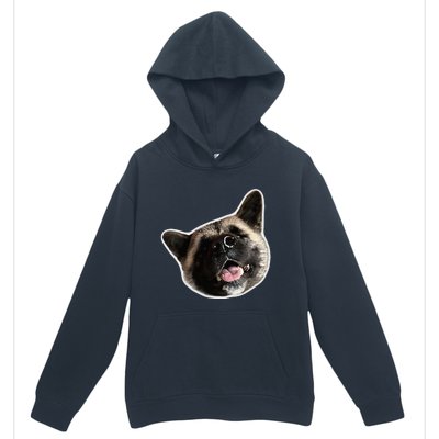 American Akita Dog Lover Design Akita Inu Head Tilt Urban Pullover Hoodie