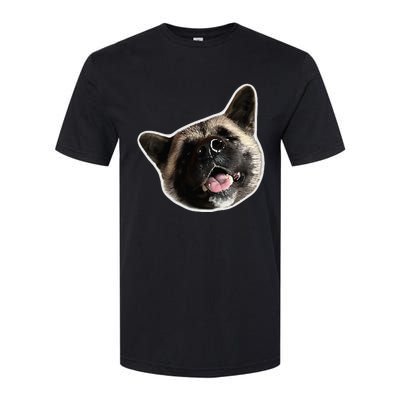 American Akita Dog Lover Design Akita Inu Head Tilt Softstyle CVC T-Shirt