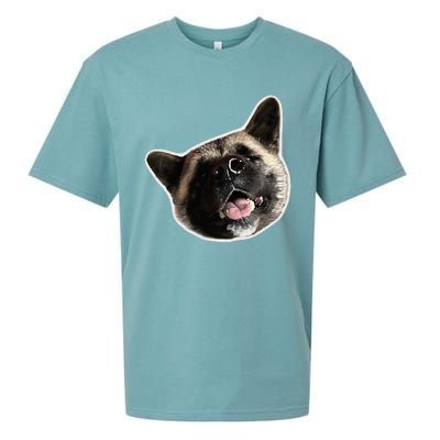 American Akita Dog Lover Design Akita Inu Head Tilt Sueded Cloud Jersey T-Shirt