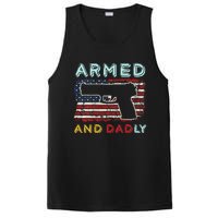 Armed And Dadly Funny Deadly Father Gift For Father's Day PosiCharge Competitor Tank