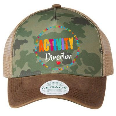 Awesome Activity Director Rock Activity Professionals Week Legacy Tie Dye Trucker Hat