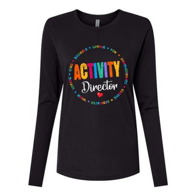 Awesome Activity Director Rock Activity Professionals Week Womens Cotton Relaxed Long Sleeve T-Shirt