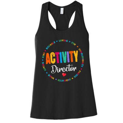 Awesome Activity Director Rock Activity Professionals Week Women's Racerback Tank