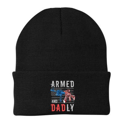 Armed And Dadly Funny Deadly Father Gifts For Fathers Day Beanie
