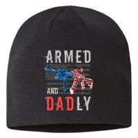 Armed And Dadly Funny Deadly Father Gifts For Fathers Day Sustainable Beanie