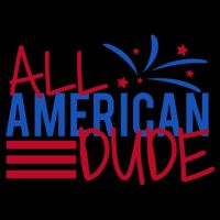 All American Dude 4th July Gift Drawstring Bag