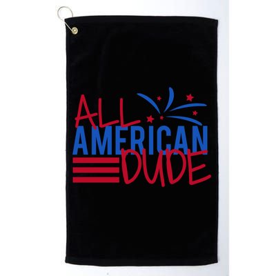 All American Dude 4th July Gift Golf Towel