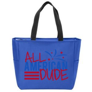 All American Dude 4th July Gift Zip Tote Bag