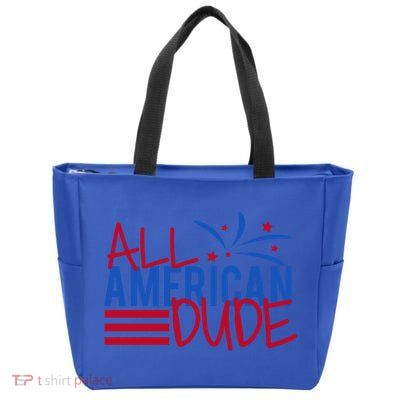 All American Dude 4th July Gift Zip Tote Bag