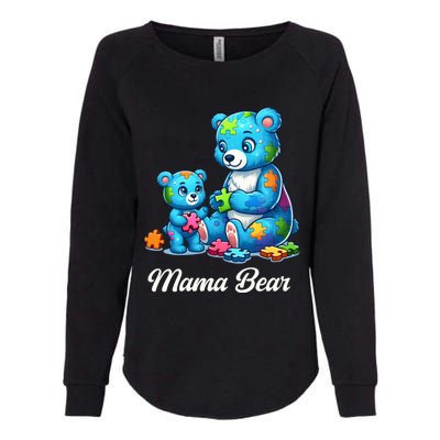 Autism Awareness Day 2024 Mama Bear Mom Autistic Gift Womens California Wash Sweatshirt