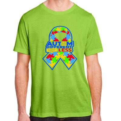 Autism Awareness Different Not Less Puzzle Ribbon Adult ChromaSoft Performance T-Shirt