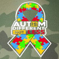 Autism Awareness Different Not Less Puzzle Ribbon Legacy Tie Dye Trucker Hat