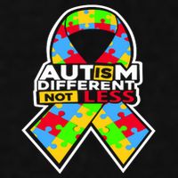 Autism Awareness Different Not Less Puzzle Ribbon Ladies PosiCharge Tri-Blend Wicking Tank