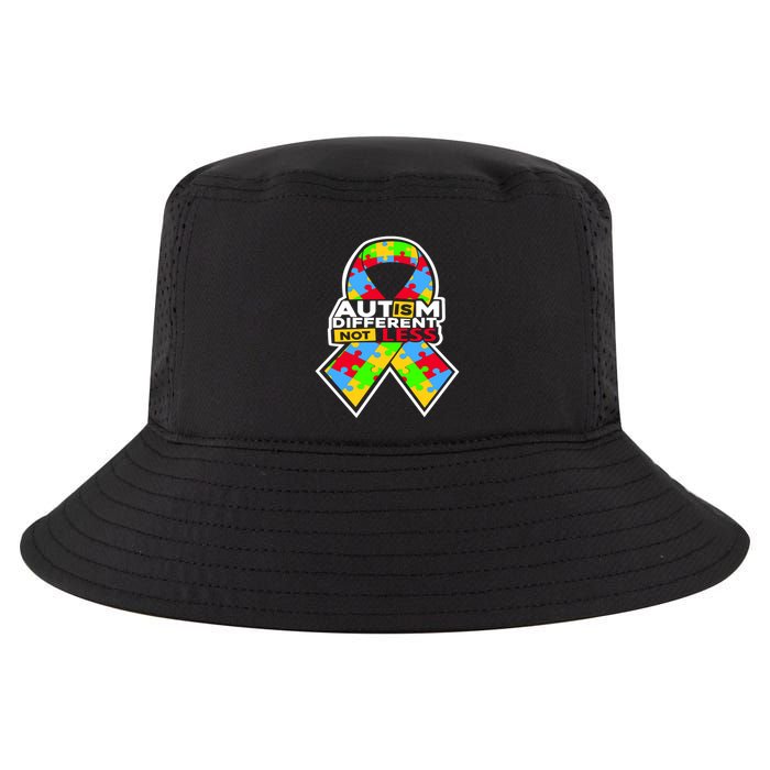 Autism Awareness Different Not Less Puzzle Ribbon Cool Comfort Performance Bucket Hat