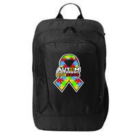 Autism Awareness Different Not Less Puzzle Ribbon City Backpack