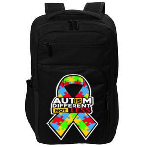 Autism Awareness Different Not Less Puzzle Ribbon Impact Tech Backpack