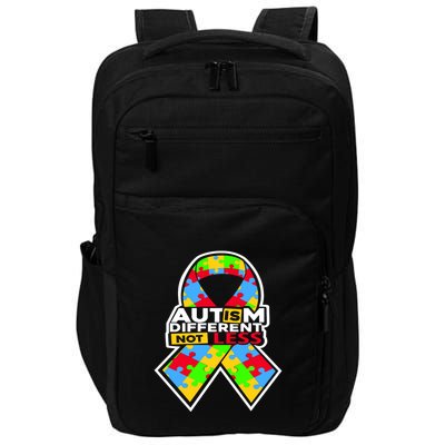 Autism Awareness Different Not Less Puzzle Ribbon Impact Tech Backpack