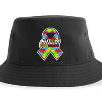 Autism Awareness Different Not Less Puzzle Ribbon Sustainable Bucket Hat