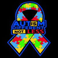 Autism Awareness Different Not Less Puzzle Ribbon Mug