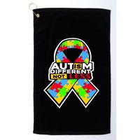 Autism Awareness Different Not Less Puzzle Ribbon Golf Towel