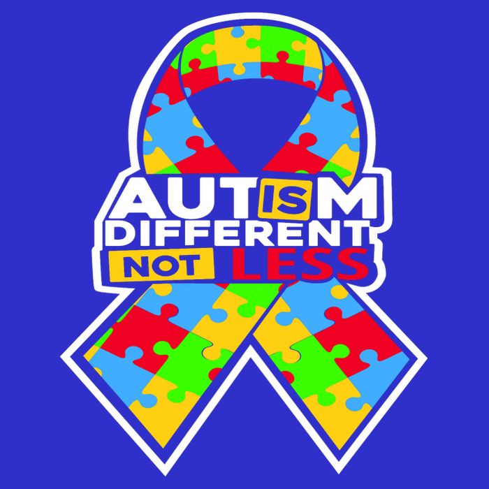 Autism Awareness Different Not Less Puzzle Ribbon Apron