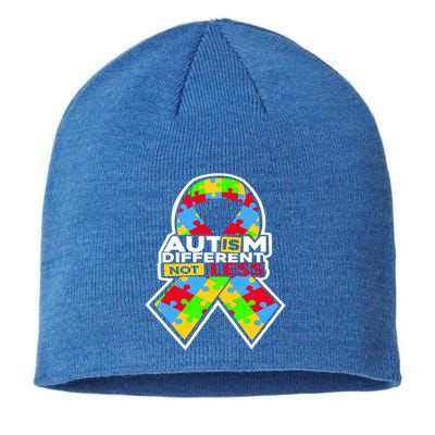 Autism Awareness Different Not Less Puzzle Ribbon Sustainable Beanie