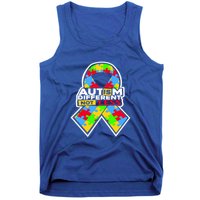 Autism Awareness Different Not Less Puzzle Ribbon Tank Top