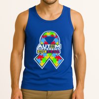 Autism Awareness Different Not Less Puzzle Ribbon Tank Top