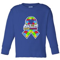 Autism Awareness Different Not Less Puzzle Ribbon Toddler Long Sleeve Shirt